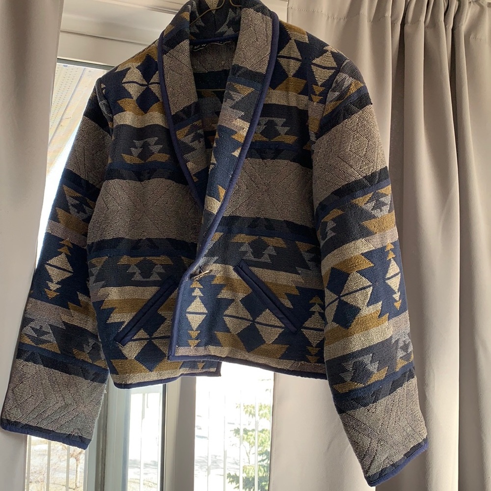 Boho cropped jacket